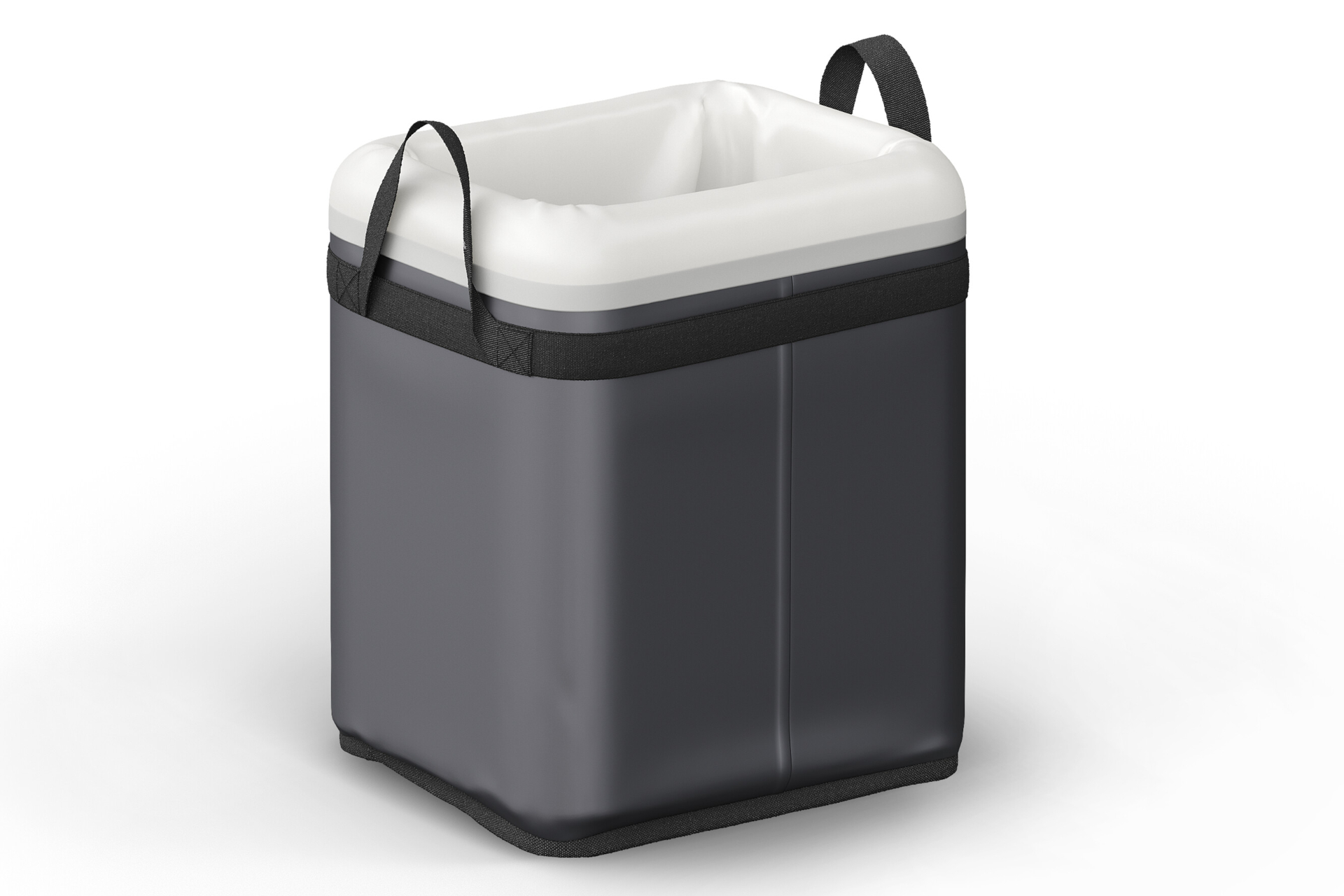 付属のインシュレーション（215×170×242mm）をなかに入れて使うことでクーラーにもなる。収納目安は350mL缶が7本、500mLペットボトル5本