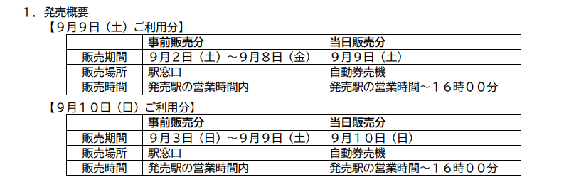 西武鉄道「ケツメイシ記念切符」5000セット限定。オリジナルステッカー