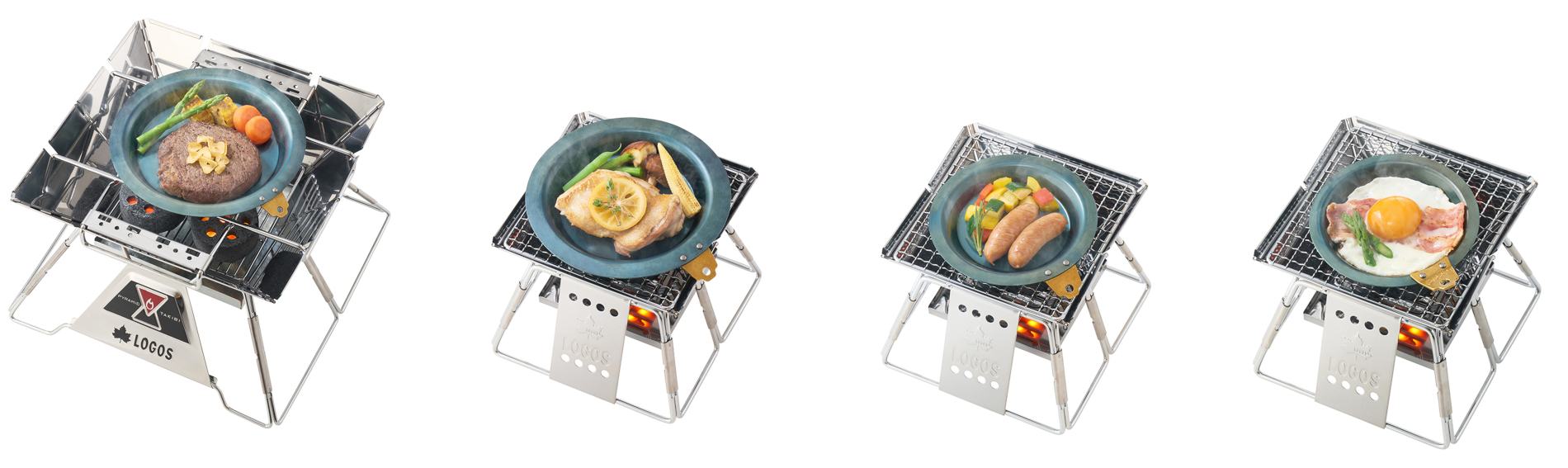 「LOGOS 鉄の職人やっとこハンドル」を使うことでフライパンやオーブン皿として使用可能