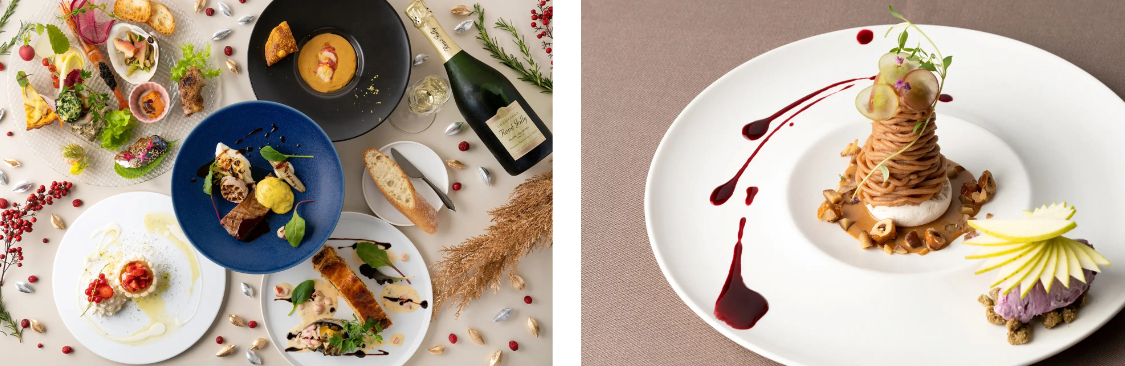 ディナーパーティーの食事