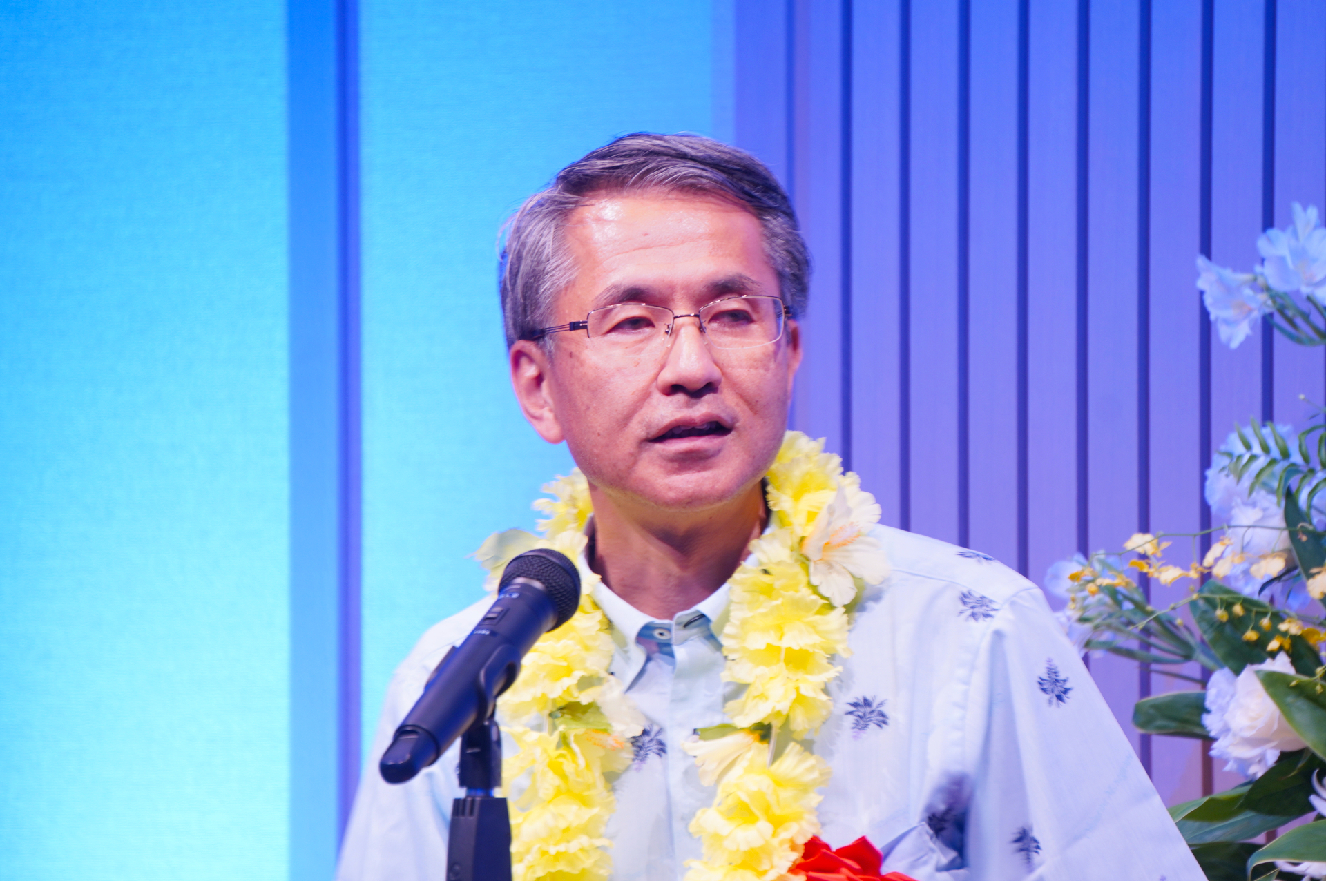 三菱地所 代表執行役 執行役社長 中島篤氏。「6月のソフトオープン期間には台風襲来など大変な困難があったなか、皆さまの頑張りによって本日を迎えることができた。ホテルスタッフや関係者に感謝」