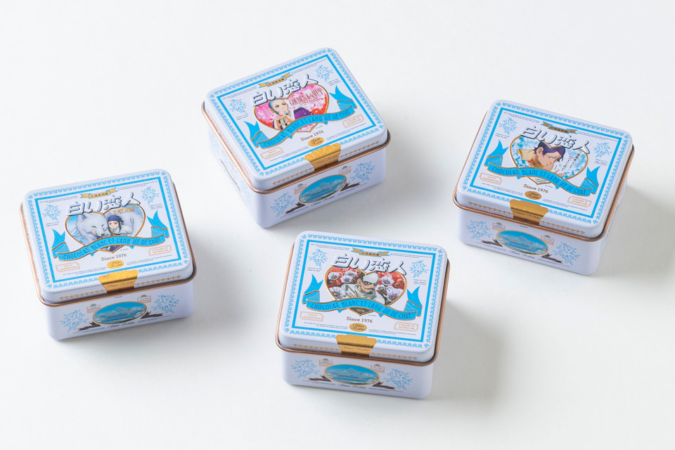 非売品 ゴールデンカムイ 白石由竹 白い恋人 オリジナル缶 白い恋人×ゴールデンカムイ、歴代4種のコラボ缶を復刻した数量