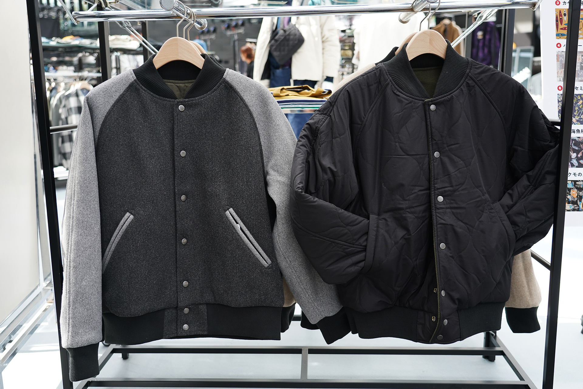 メルトン×瓢箪キルトリバーシブルスタジアムジャンバー（3900円）