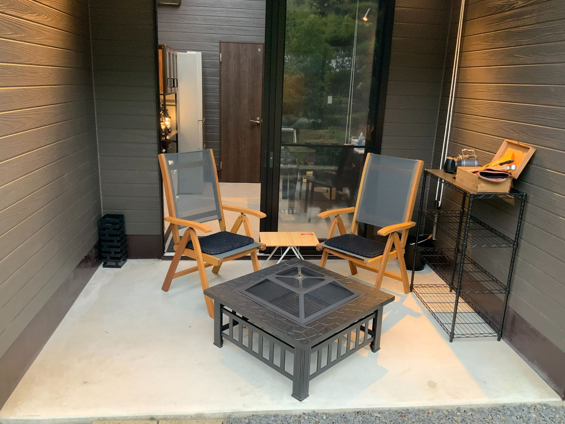 焚き火スペース