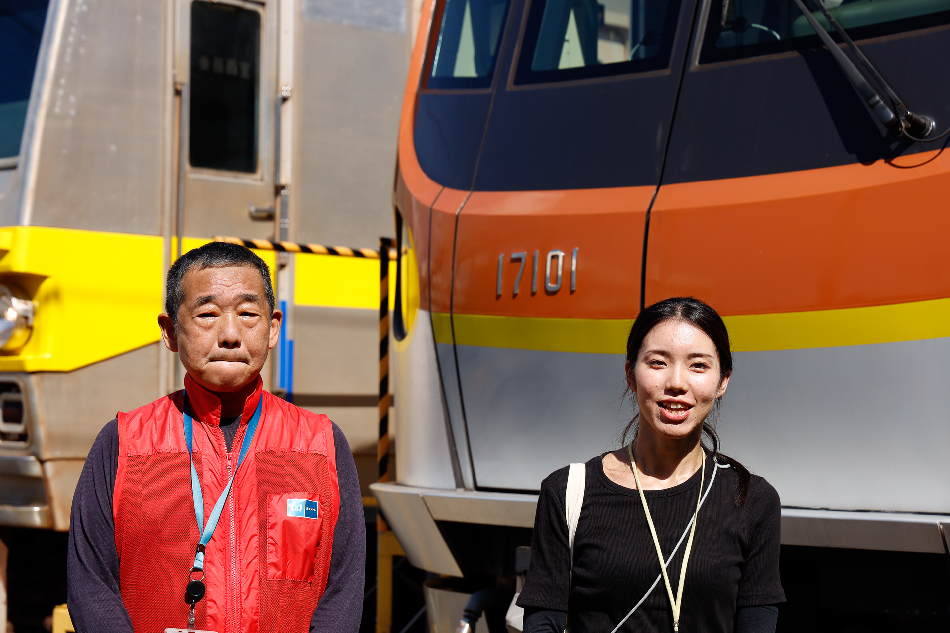東京メトロの板倉氏（左）と、はとバスの棟近氏（右）