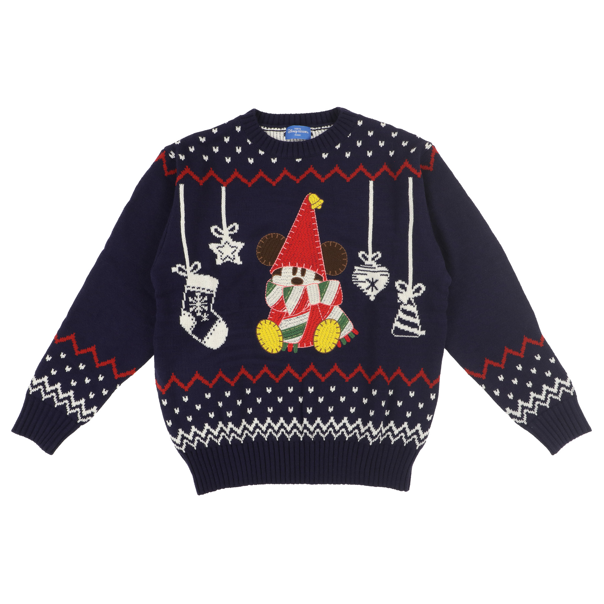 クリスマスの妖精が大胆に描かれている