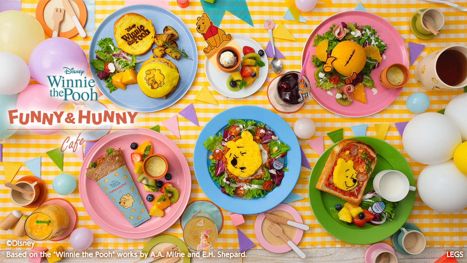 東京・大阪に期間限定で「『くまのプーさん』FUNNY＆HUNNY OH MY CAFE」がオープン