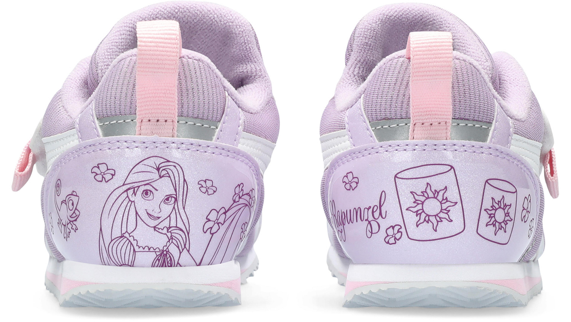 ラプンツェルとランタンが描かれている