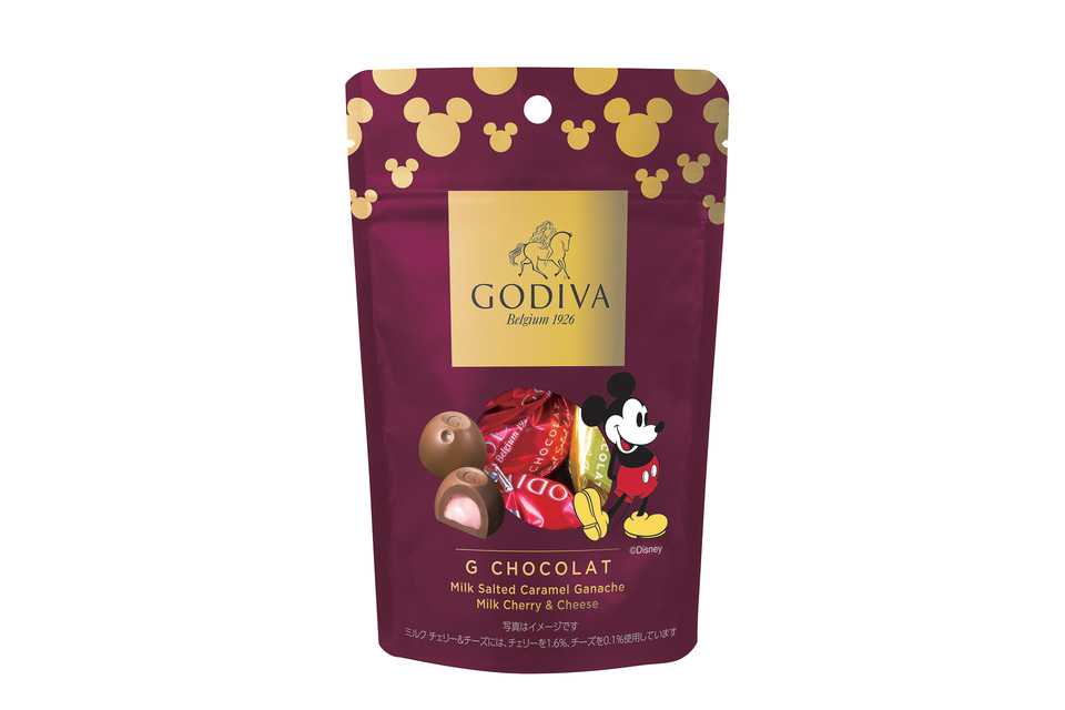 GODIVA ミッキーマウス 特別パッケージ ディズニー×ゴディバな、ひと口チョコが登場。パッケージはミッキー