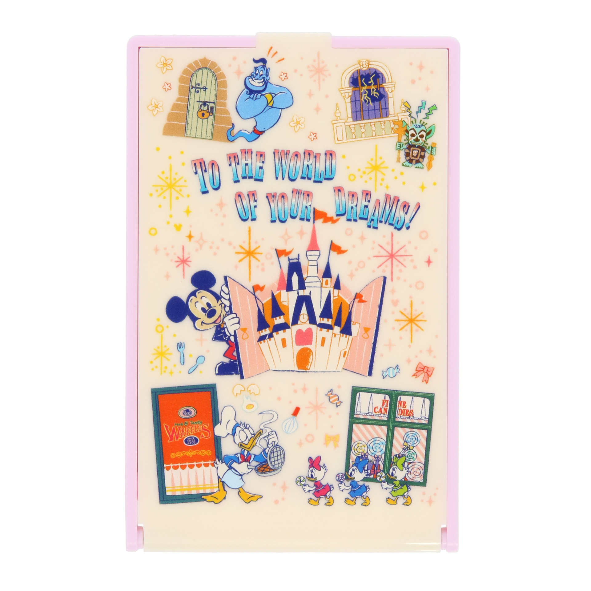 ミラーは折りたたみタイプ