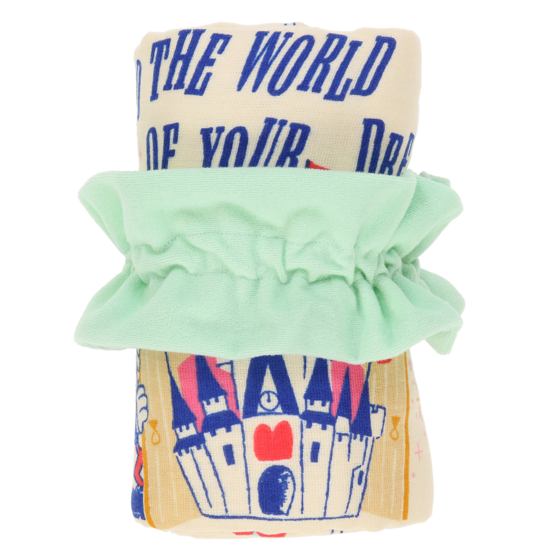 丸めてコンパクトに収納できるので、旅やパークのおともに！