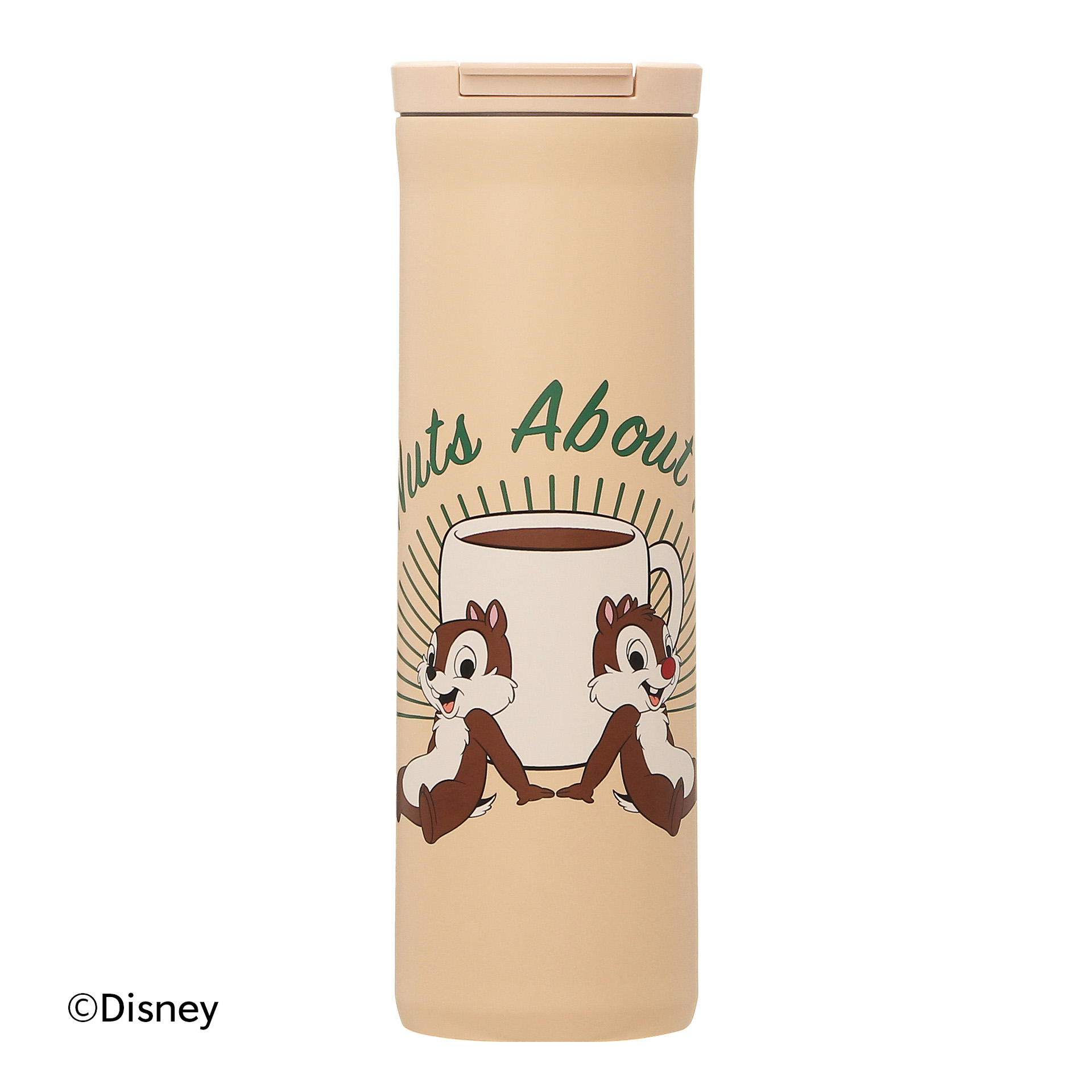 「DISNEY Chip’n Dale フリップリッドステンレスボトル ベージュ 473ml」（4900円）