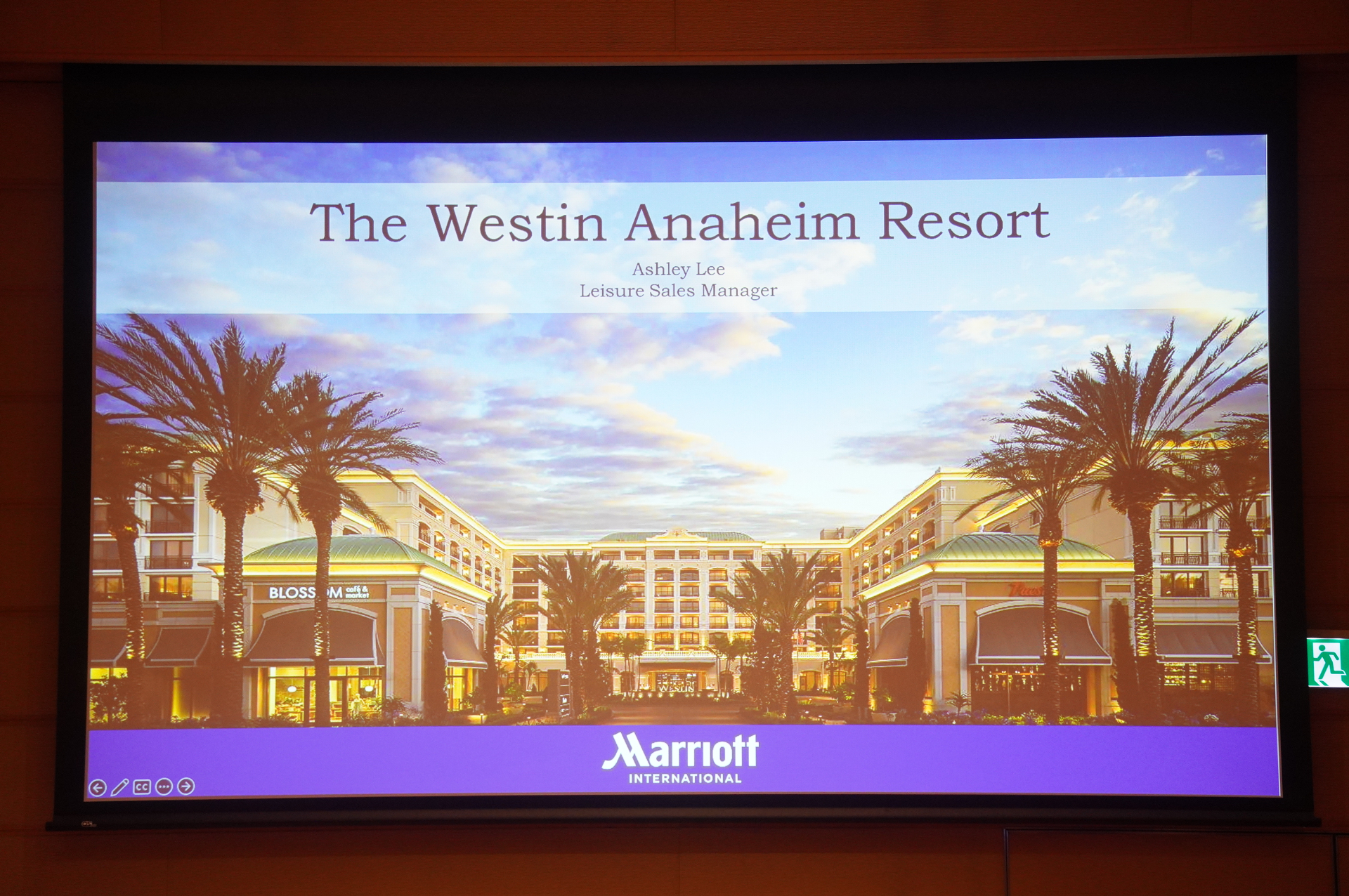 ザ・ウェスティン・アナハイムリゾート レジャー・セールス・マネージャーのアシュレイ・リー氏