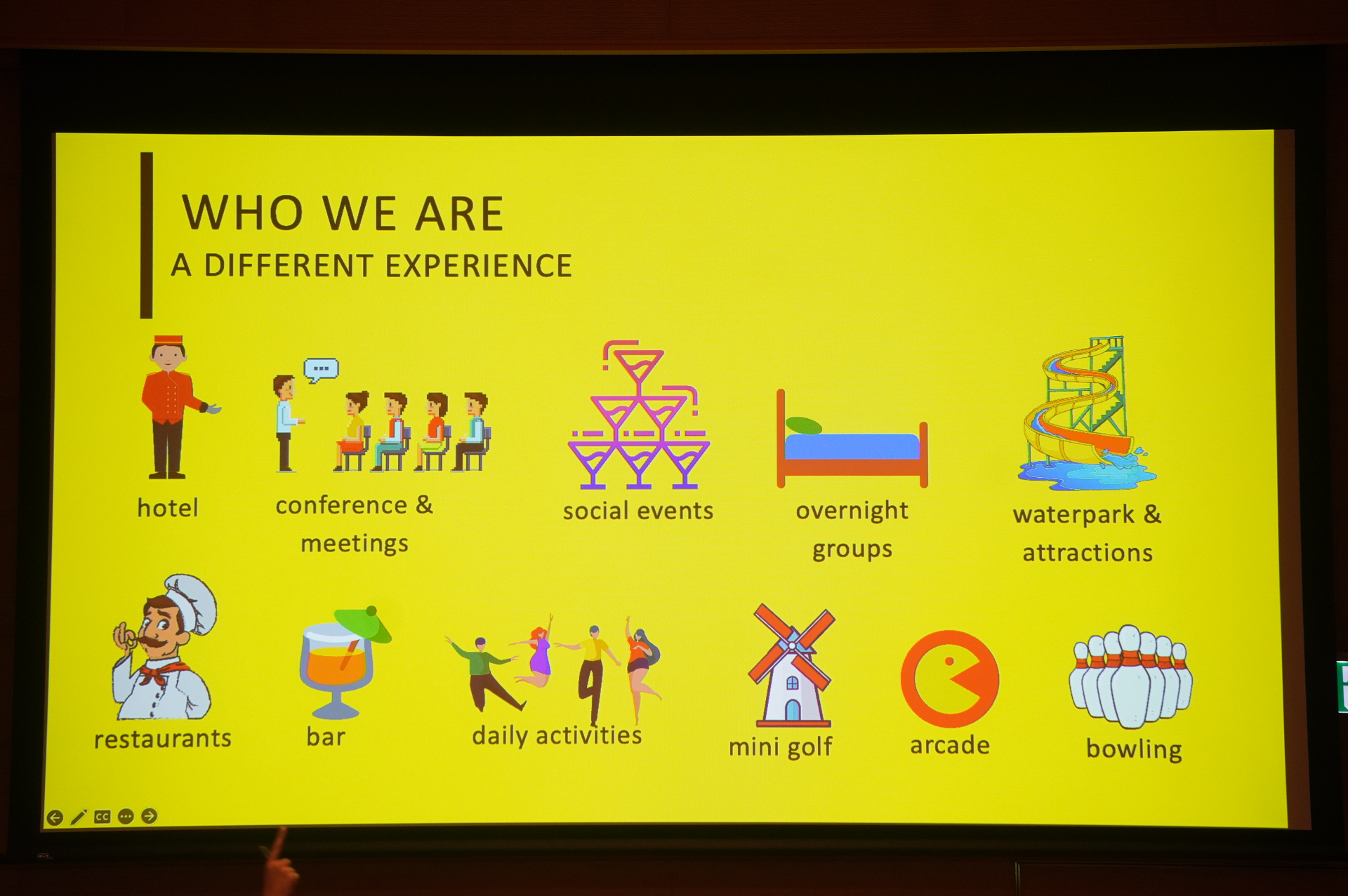 「グレート・ウルフロッジ・ガーデングローブ・アナハイム」は603の客室と7つの飲食施設などを擁するファミリー向けホテル