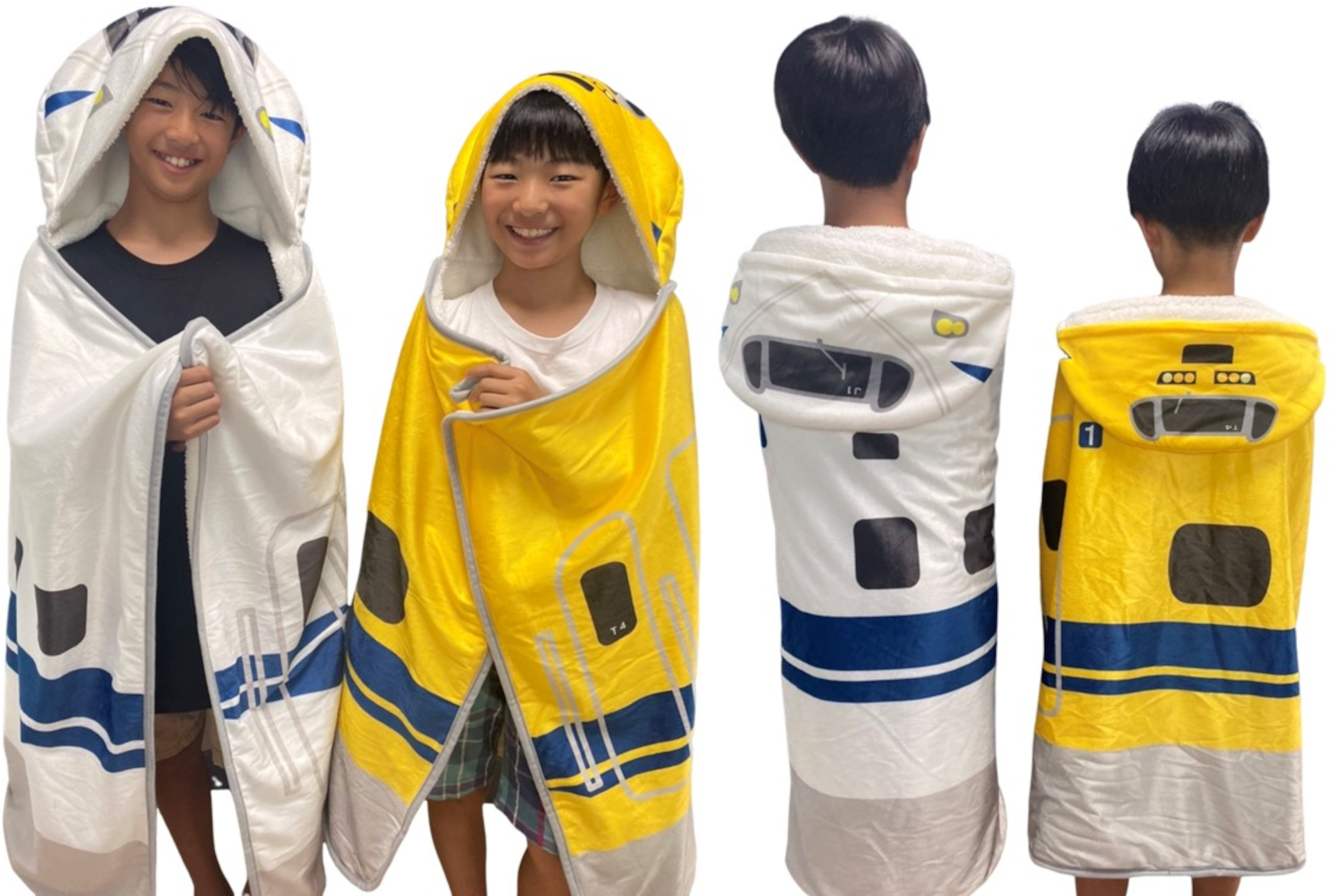N700S車両と923形ドクターイエローをデザインした子供向けブランケット