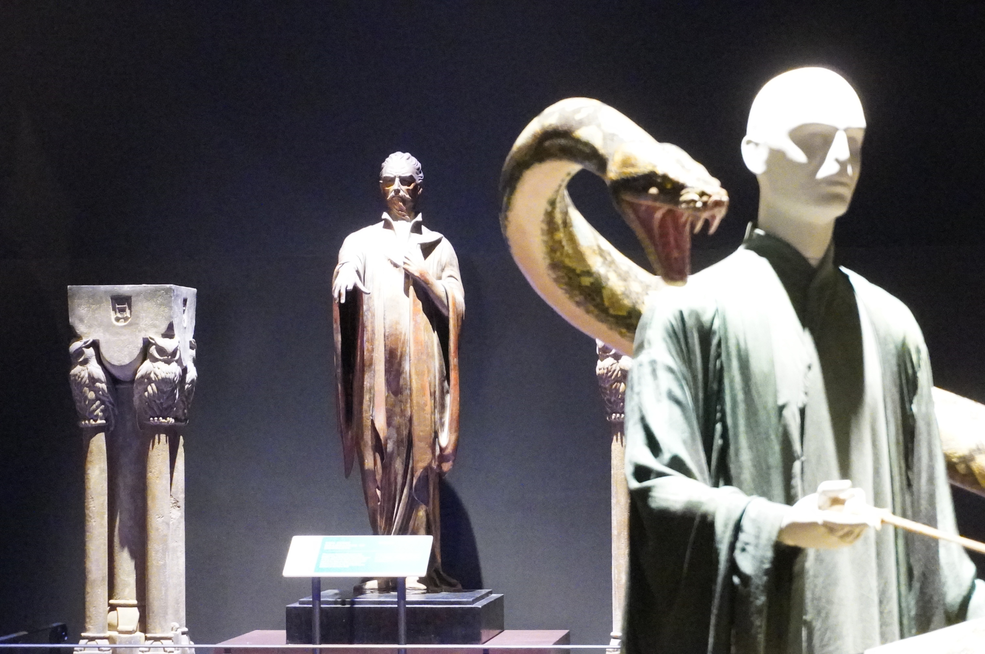 悪の帝王になる前のトム・リドルに関する展示も