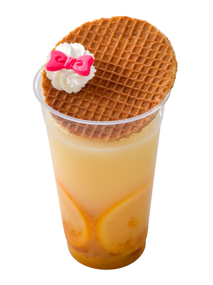 ダッフィーとクッキー・アンの思い出のワッフルがちょこん。「オレンジ