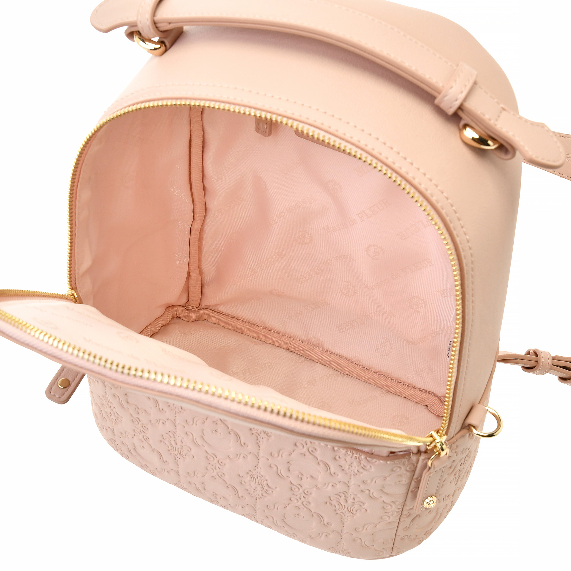 内生地も明るいピンクベージュ