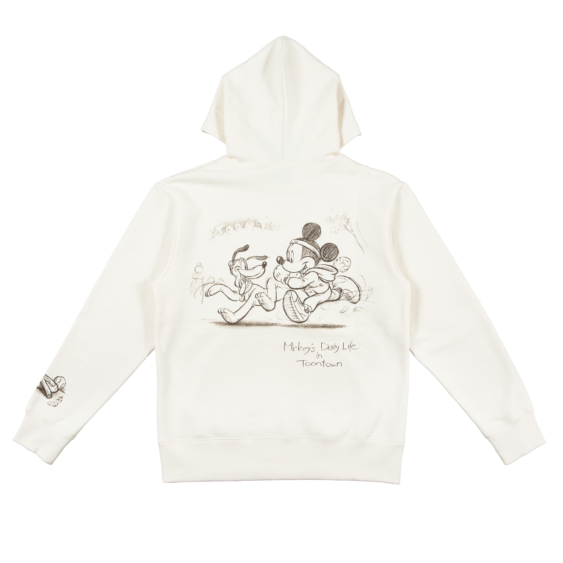 トゥーンタウンを仲よく走るミッキーマウス＆プルートが！