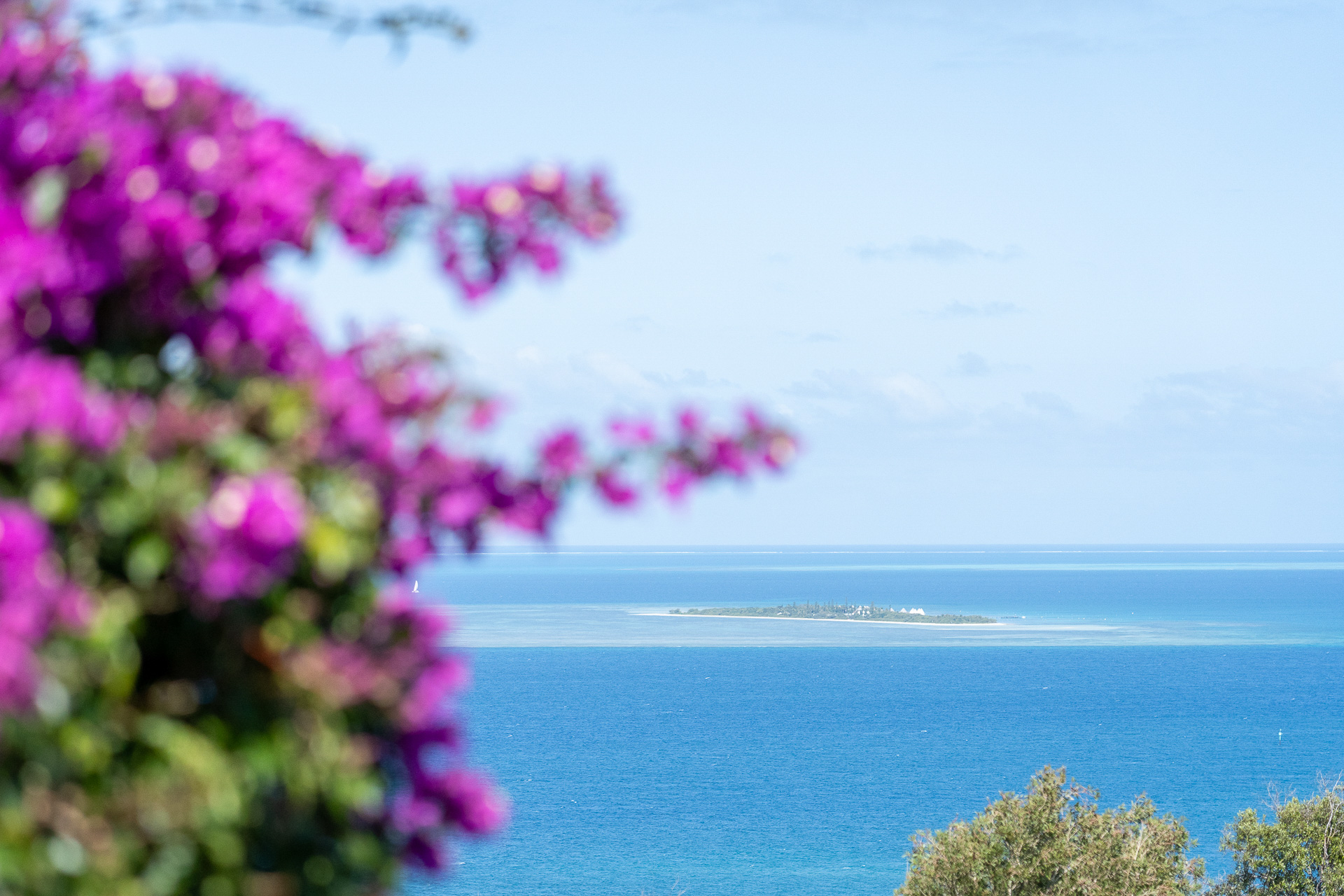 第二次世界大戦時の砲台があるウアントロの丘。映画「天国にいちばん近い島」で主人公の万里は自転車をレンタルしてここを訪れていました