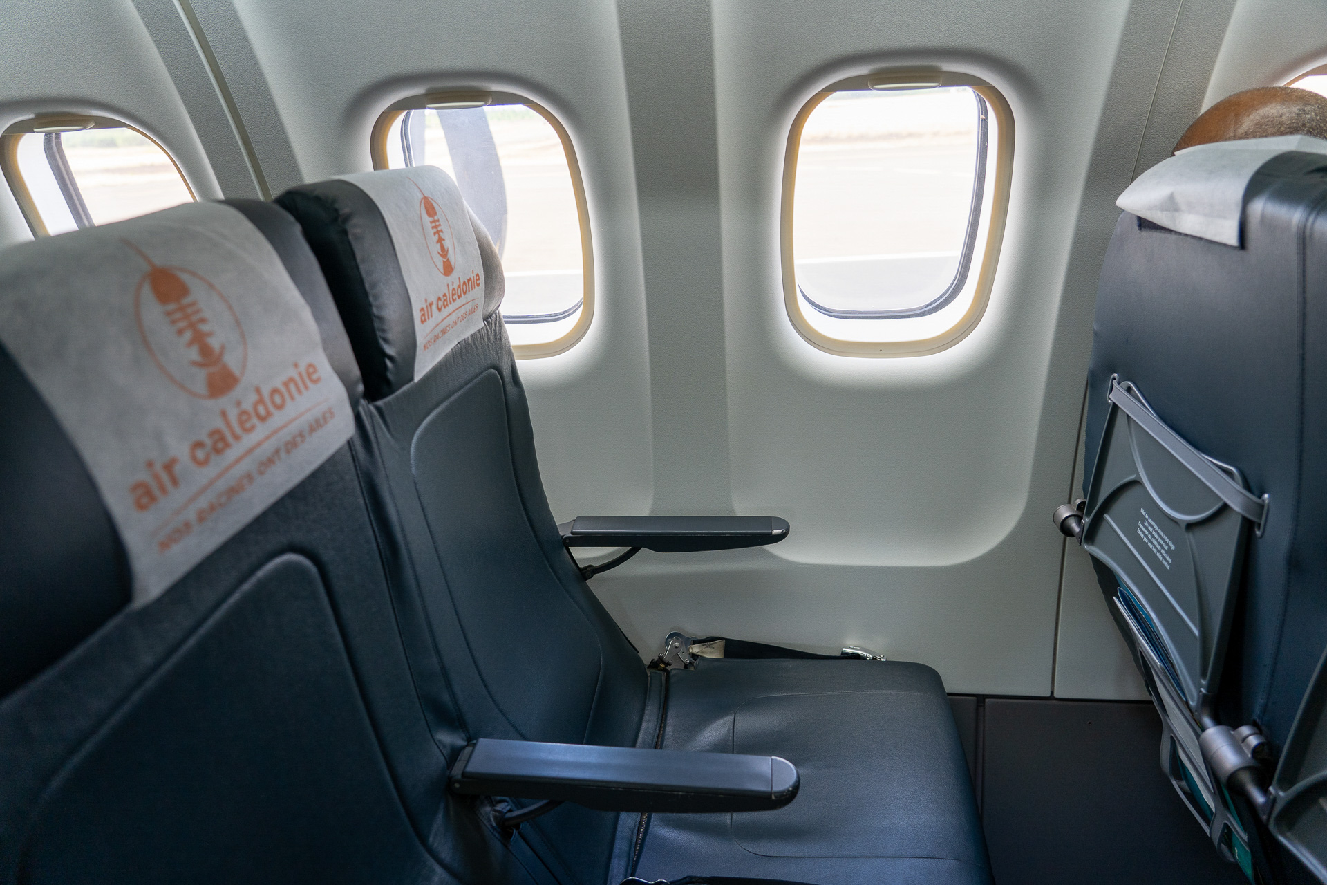 お目当ての左側窓側のシート