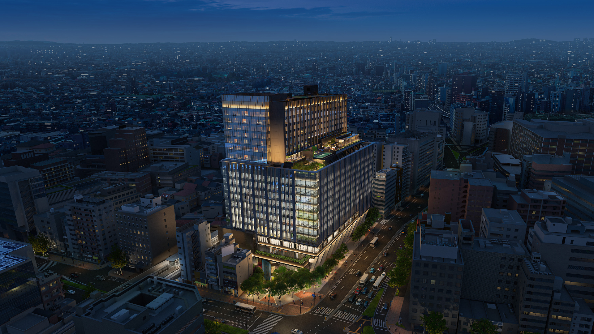 駅から半径2kmに約1300店の飲食店があると言われる五反田。品川や目黒、大崎など近隣一帯の夜景も美しい