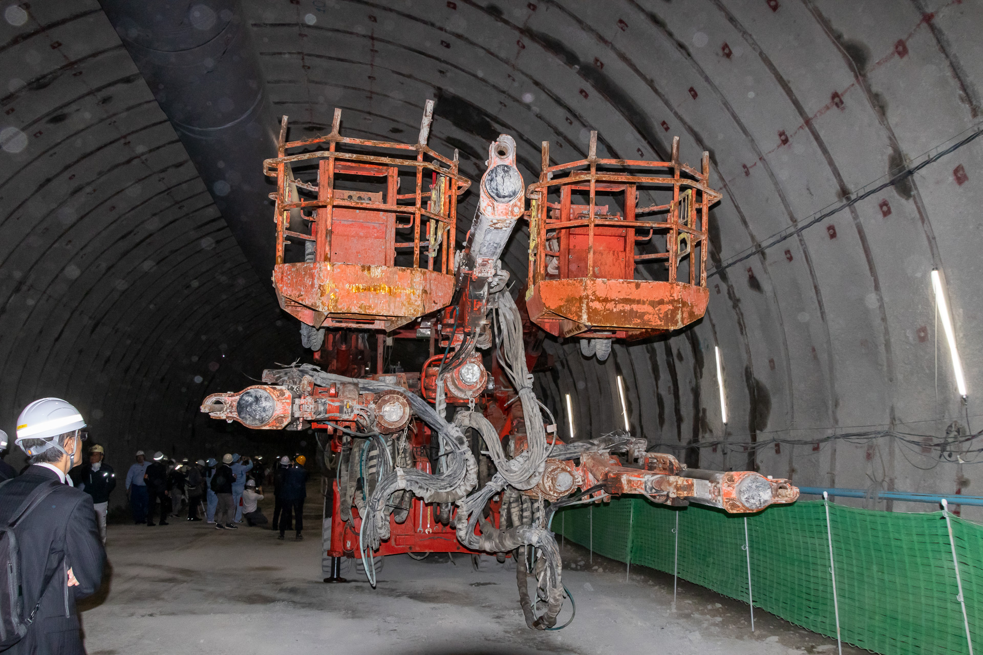 近くにいる人と比べるとその大きさが分かる