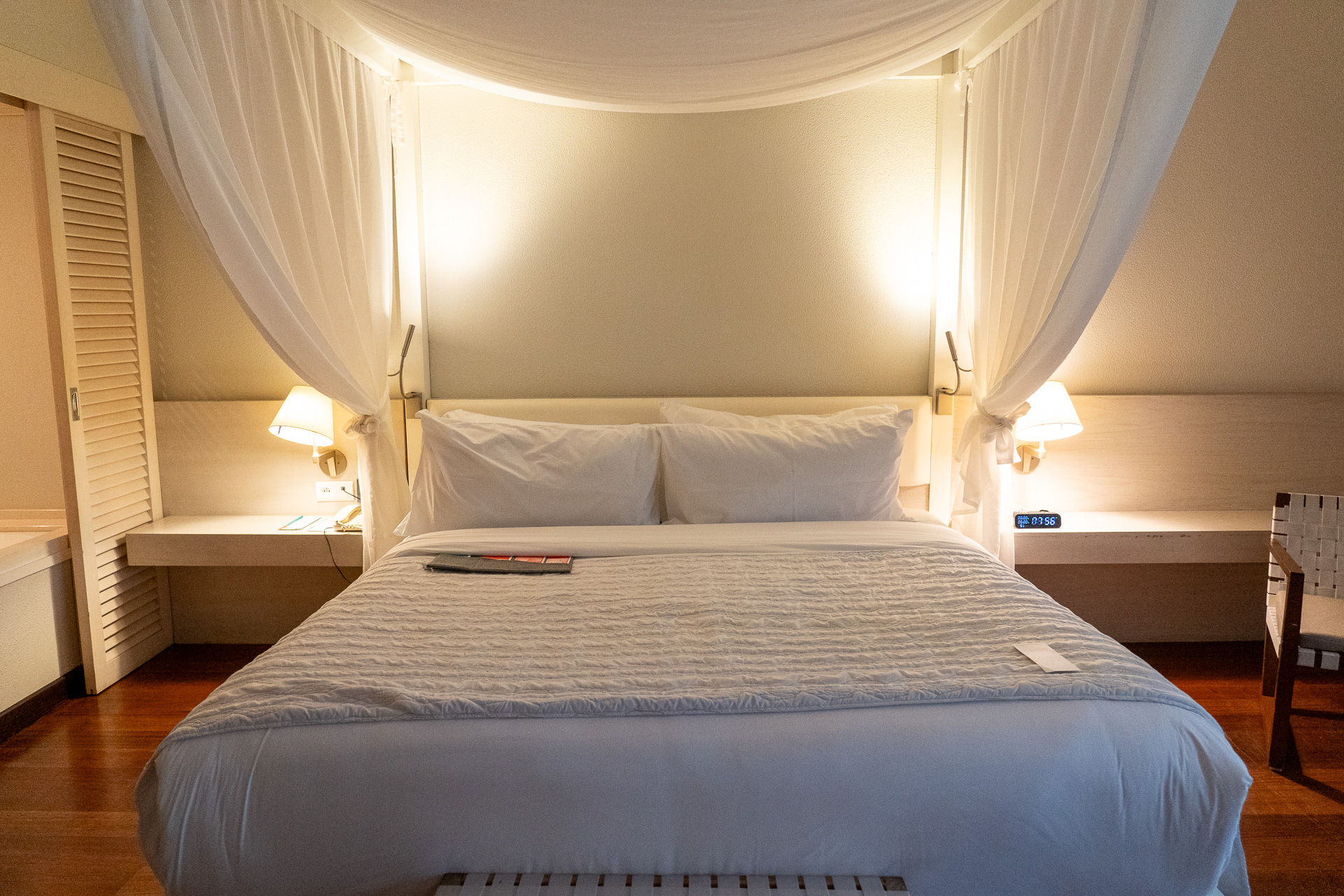 ベッドルームの雰囲気はあまり変わりません