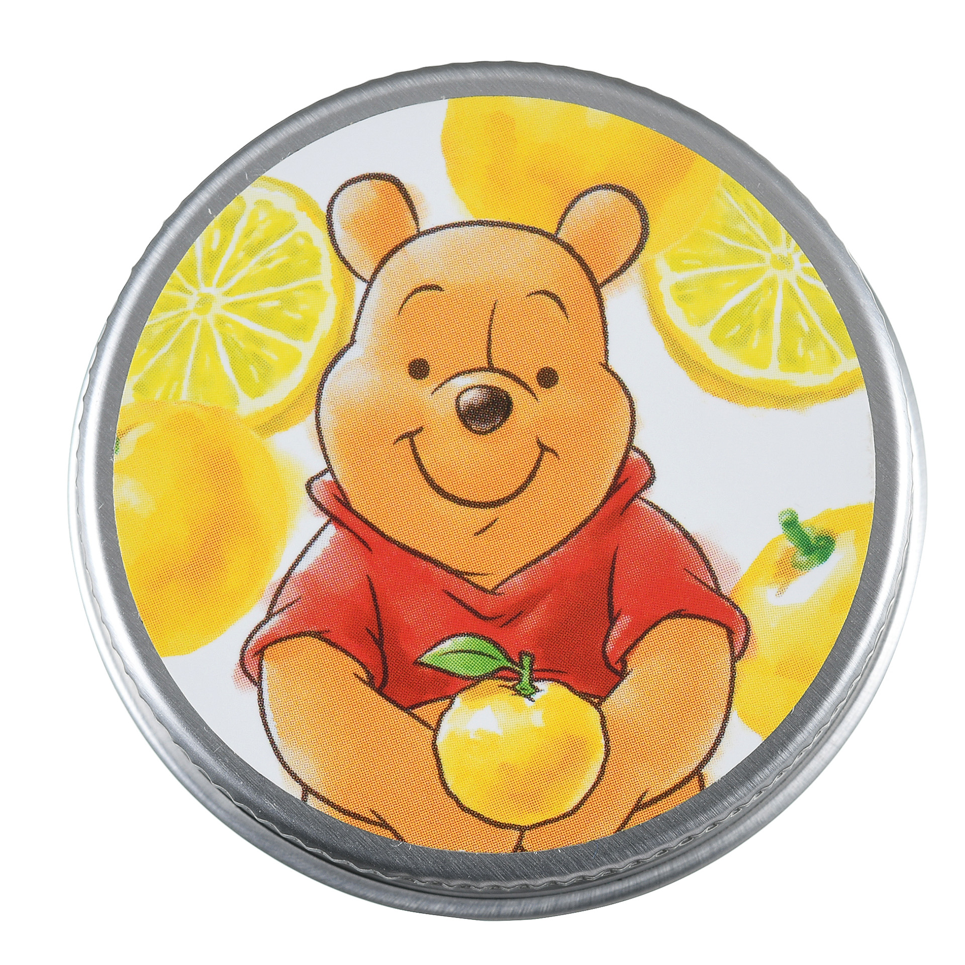 柚子持ちプーが描かれています