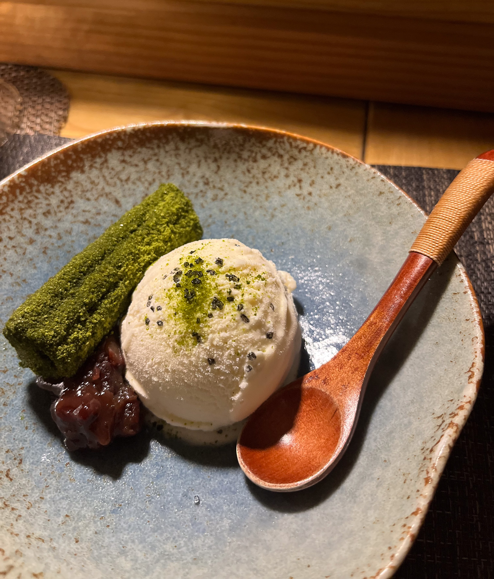 抹茶チュロスデザート