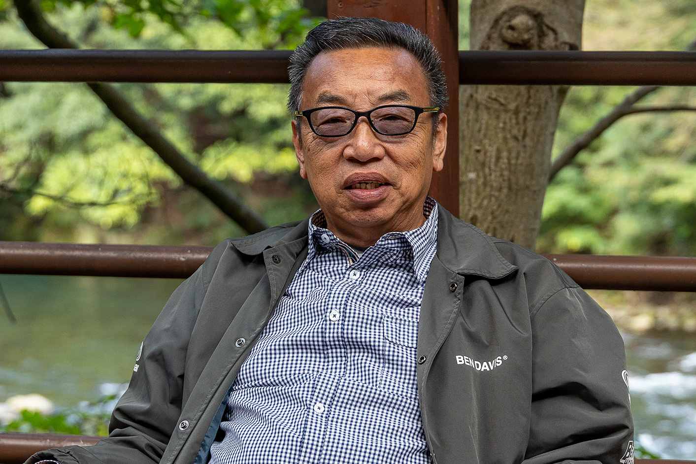 RVパーク中津川 代表の青山氏。利用者がいるときは青山氏が施設に詰めている。夜間のセキュリティもしっかりしているので女性のみの利用も安心できる