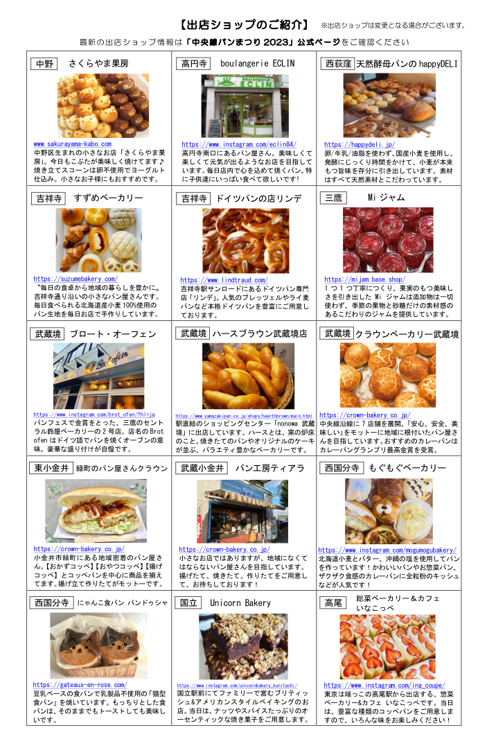 出店予定店舗一覧