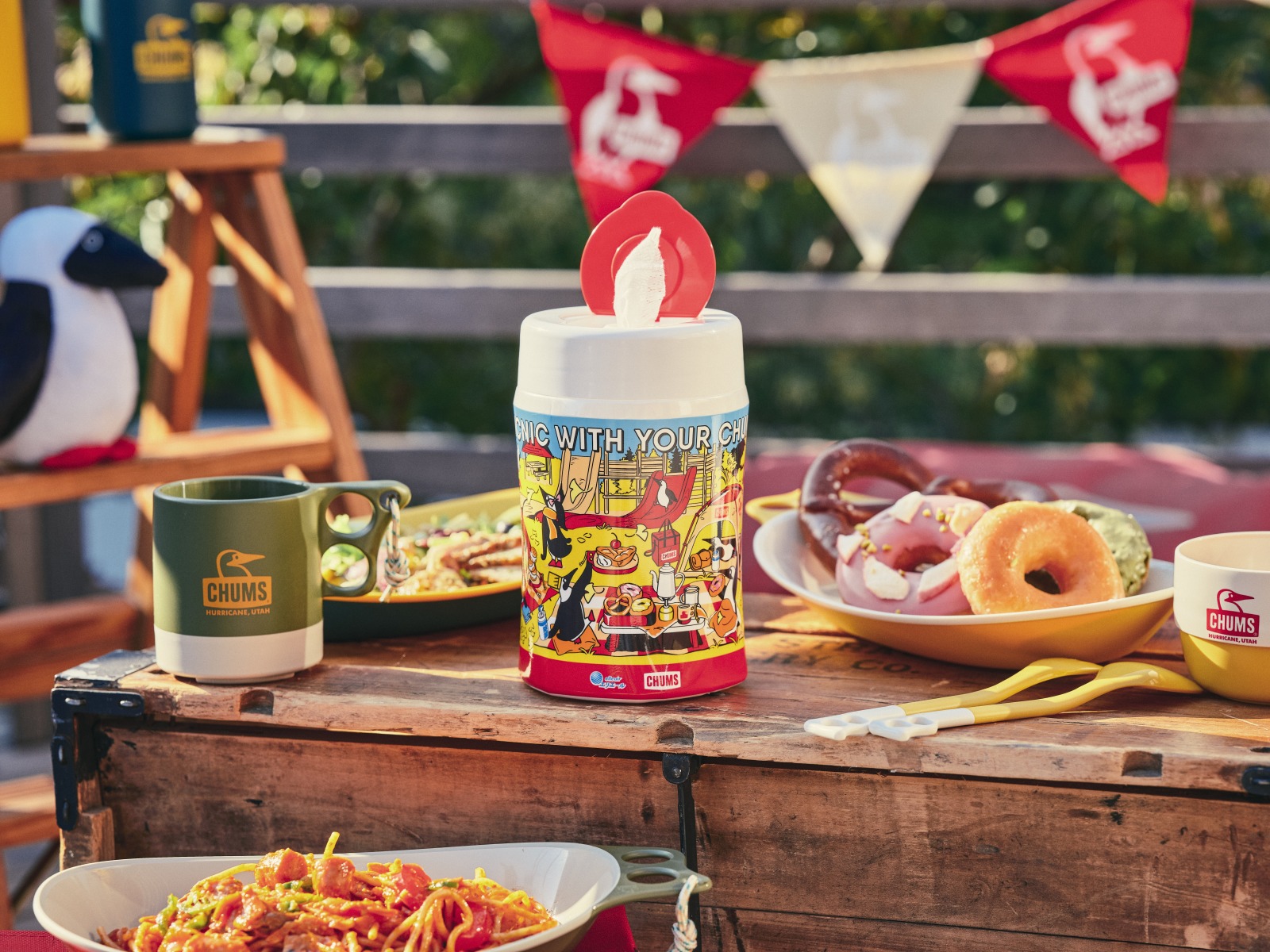 大王製紙×CHUMS（チャムス）第2弾「エリエール 除菌できるアルコールタオル」