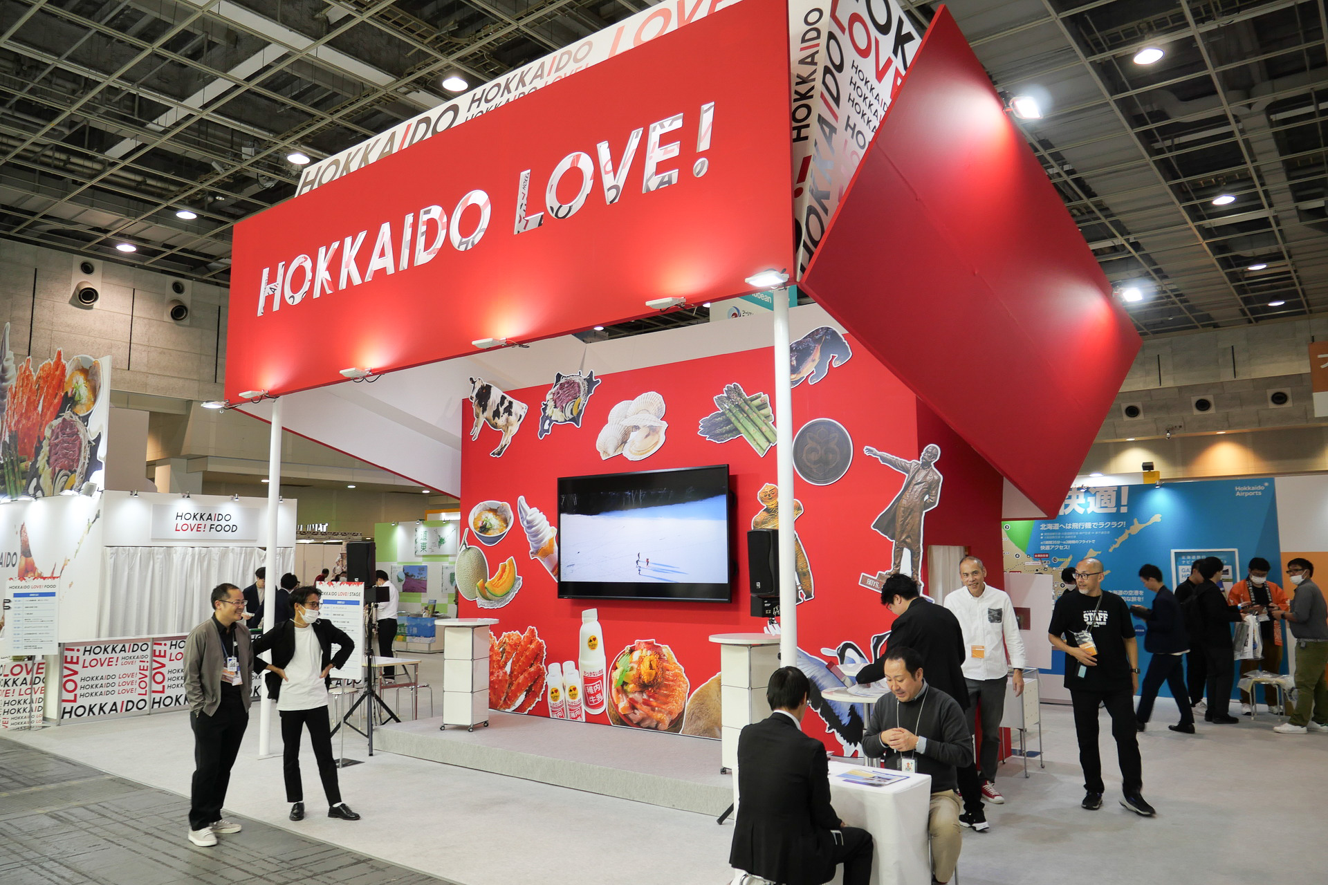 北海道ブース中央のステージでは、連日さまざまなイベントを開催