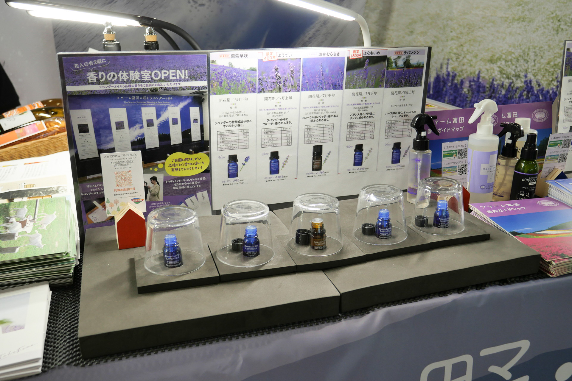 季節ごとのラベンダーの香り体験を実施