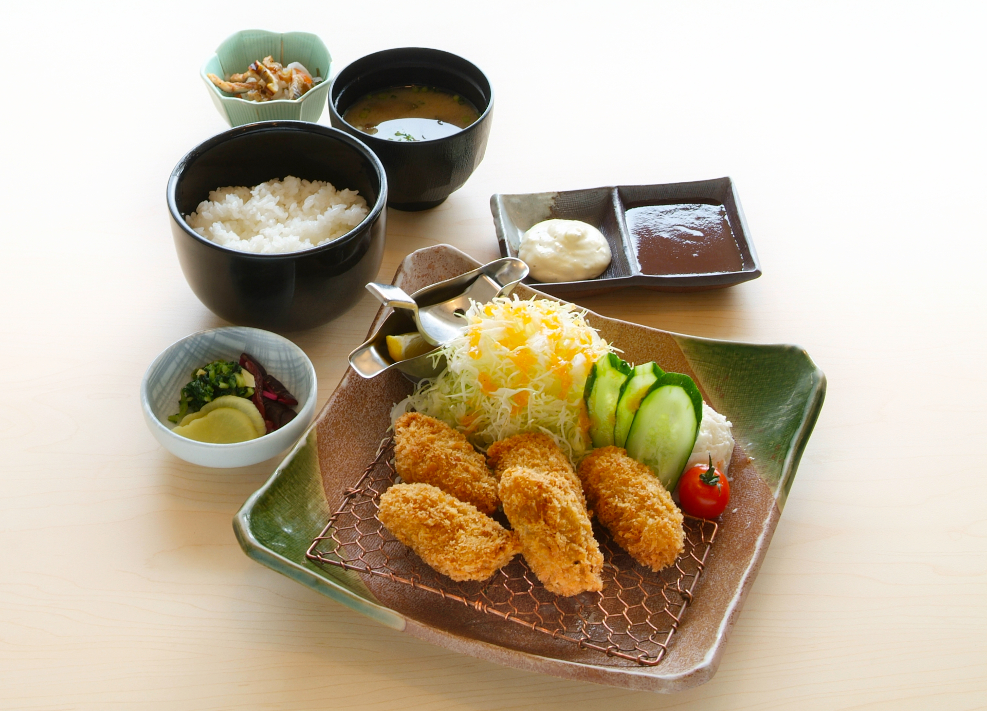 カキフライ定食