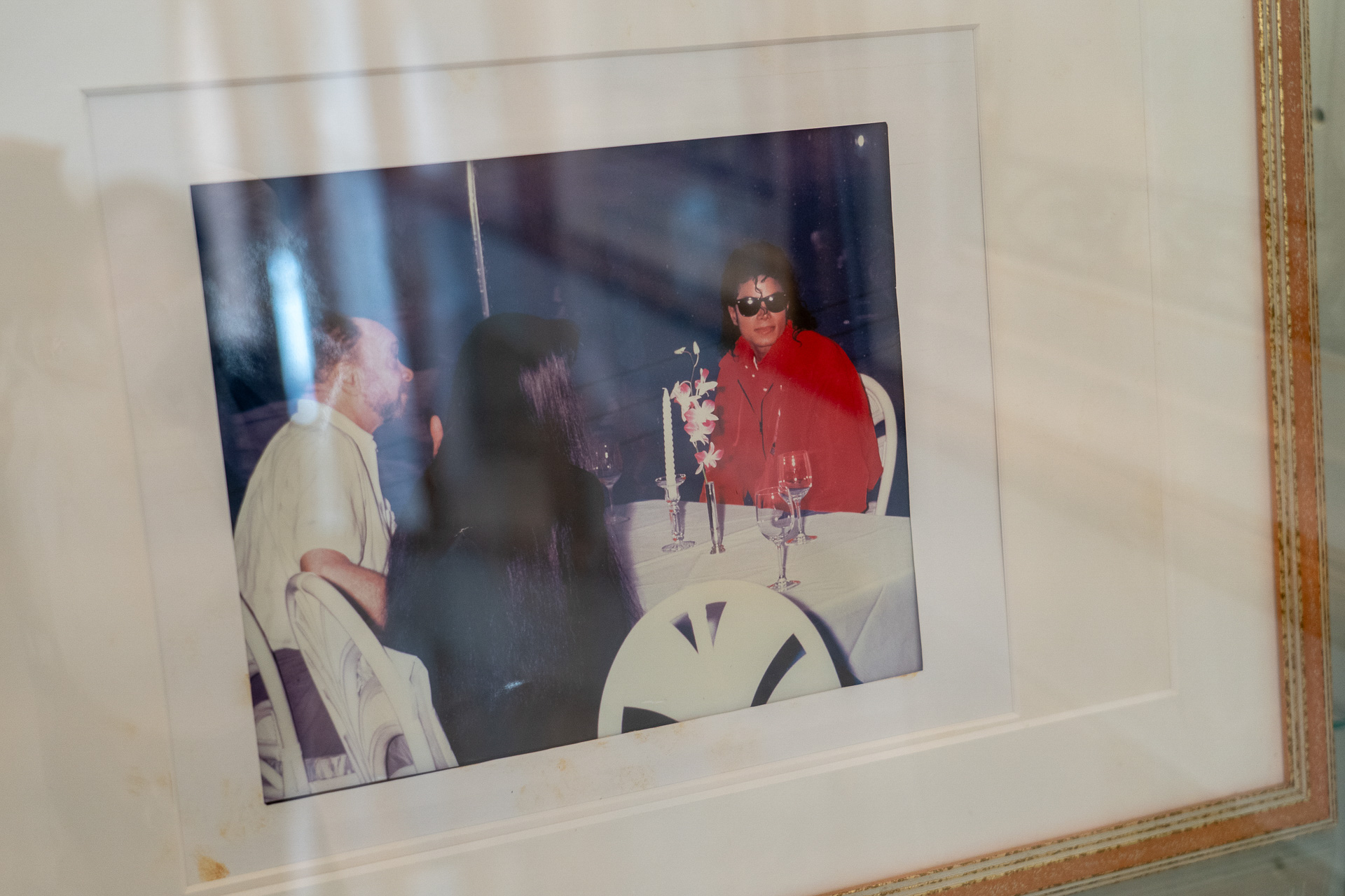 マイケル・ジャクソンが来たときの写真