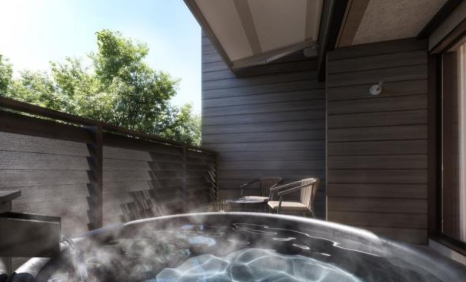 客室の専用露天風呂