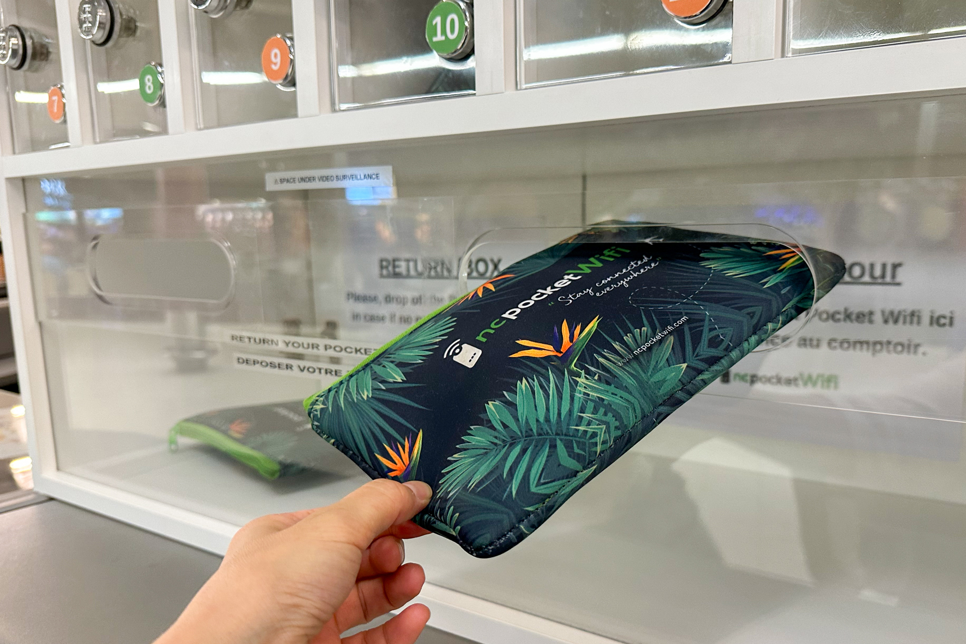 忘れずにレンタルWi-Fiを返却BOXへ