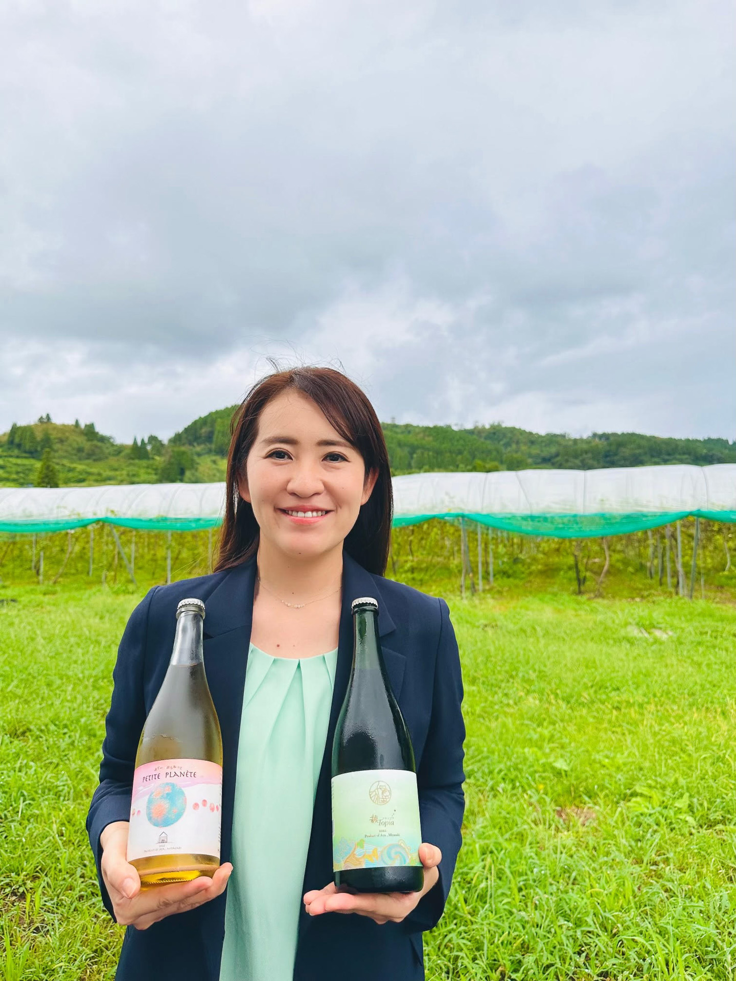 昨年度、応援隊にも参加してもらって摘果・収穫のお手伝いをしたワイン