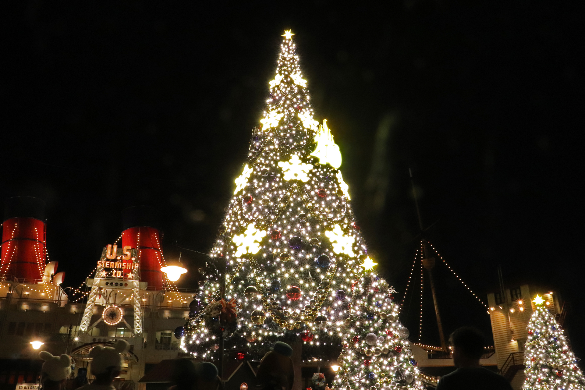 再びツリー全体が点灯して、華やかな雰囲気に戻る