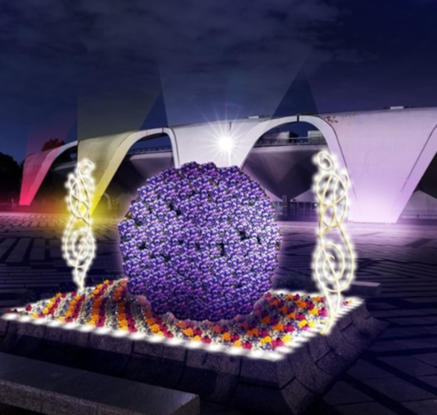 アラベスク文様のライトボール