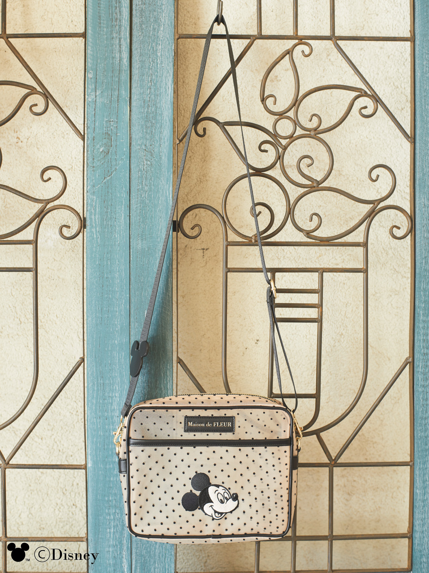 「Mickey Mouse／ドットメッシュショルダー」（8800円）