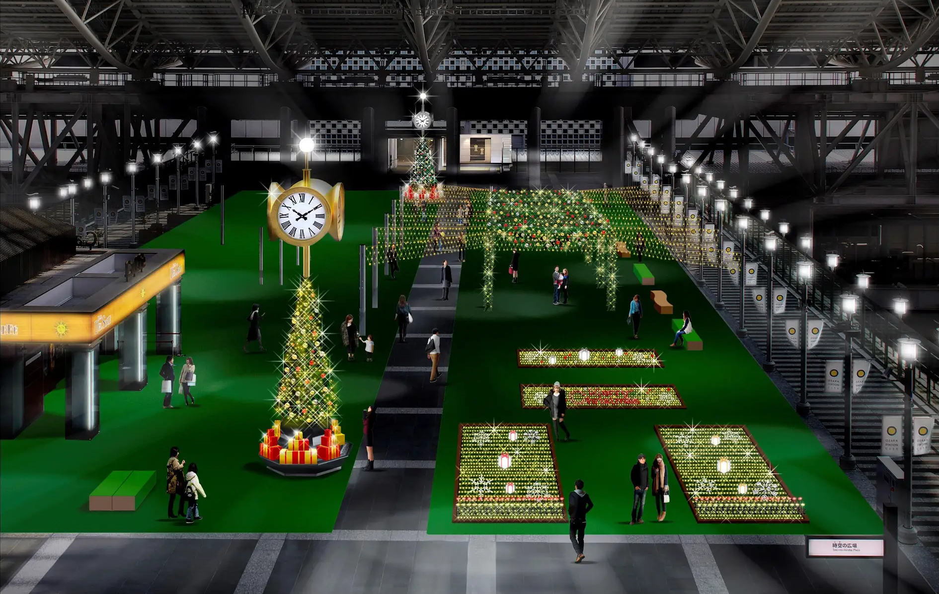 時空の広場の装飾