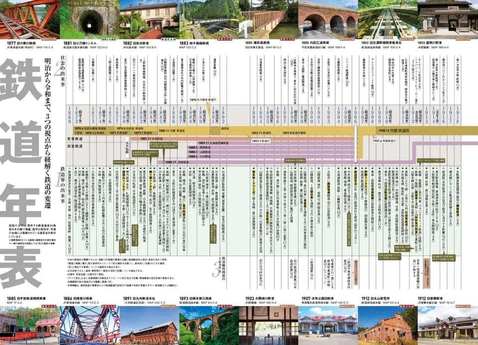 レールウェイマップル 全国鉄道地図帳」改訂版が登場。廃線を