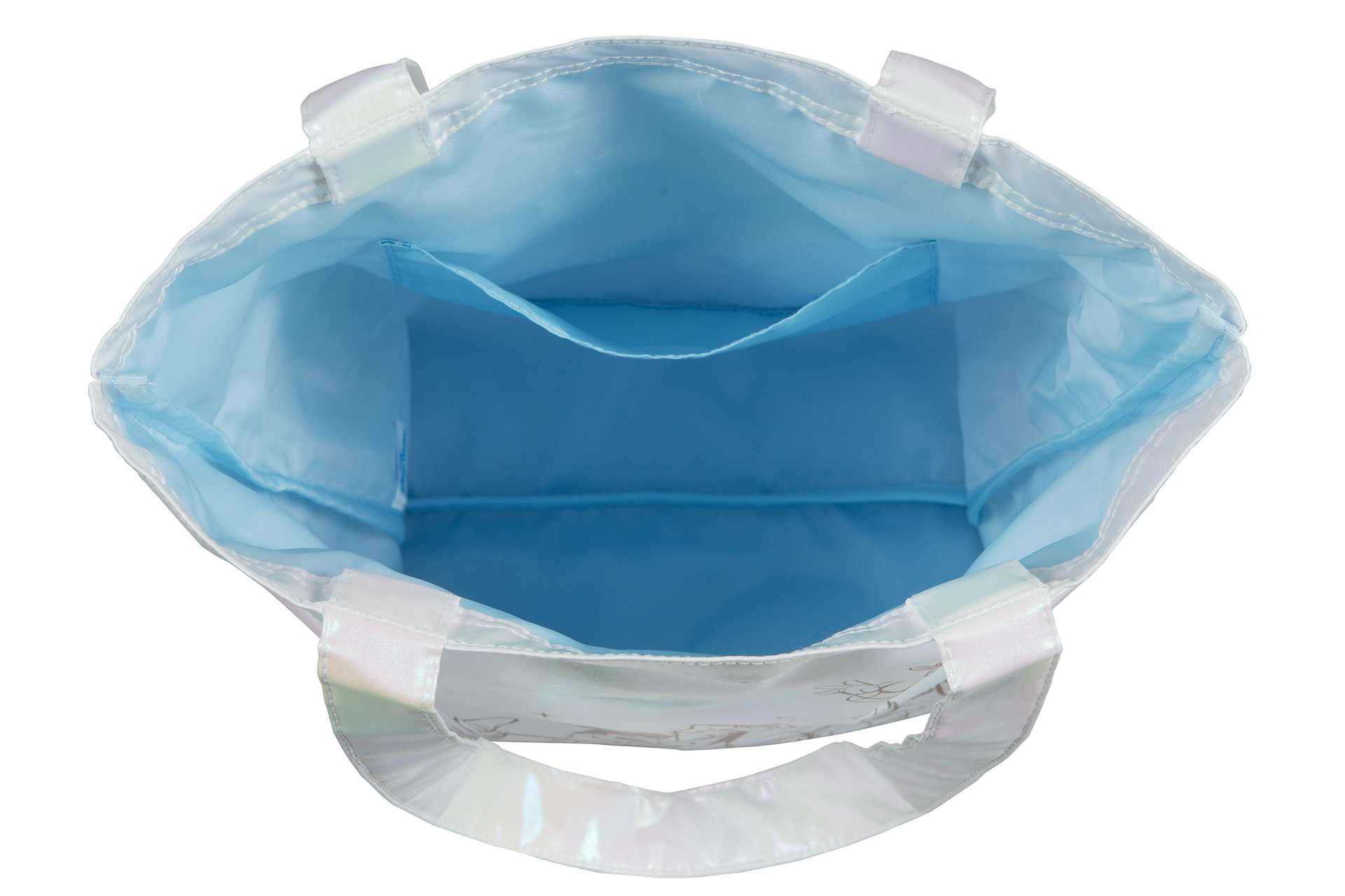 内側は淡いブルーです