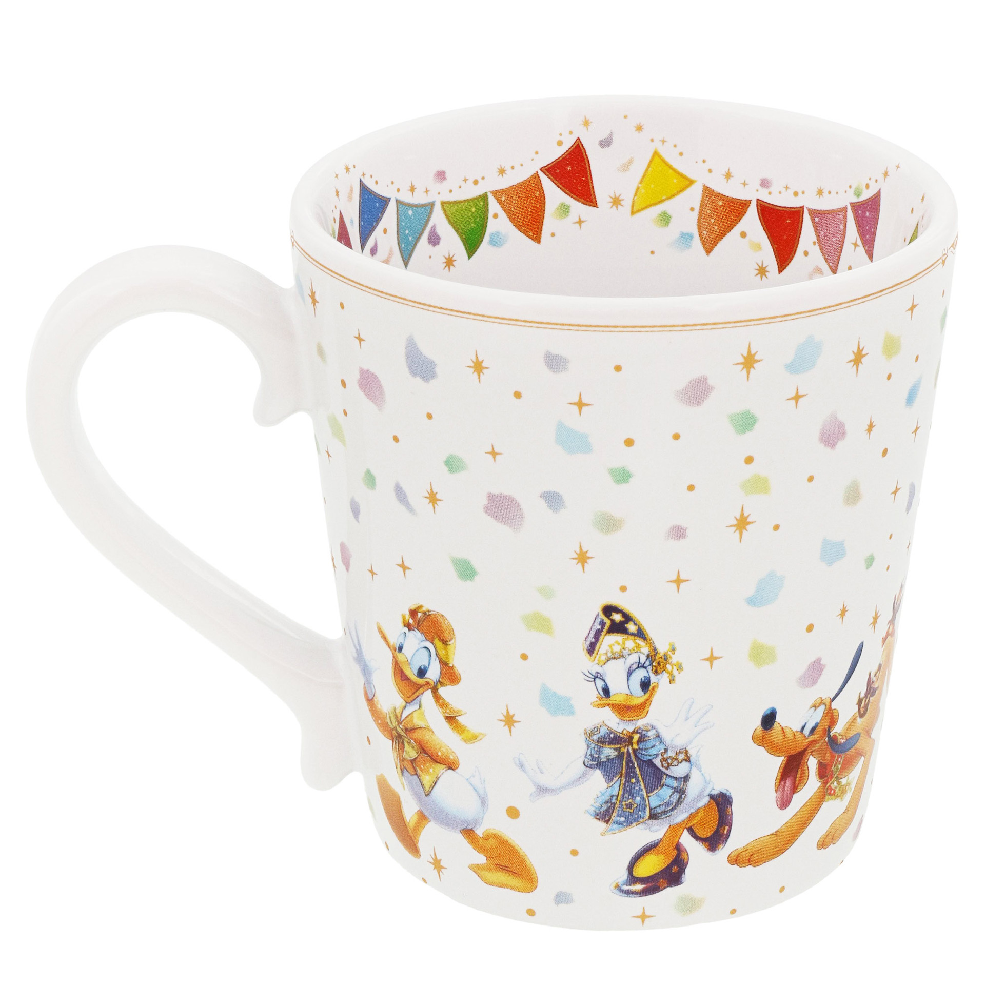 カップ全体にペタルが舞い上がるデザインがキュート