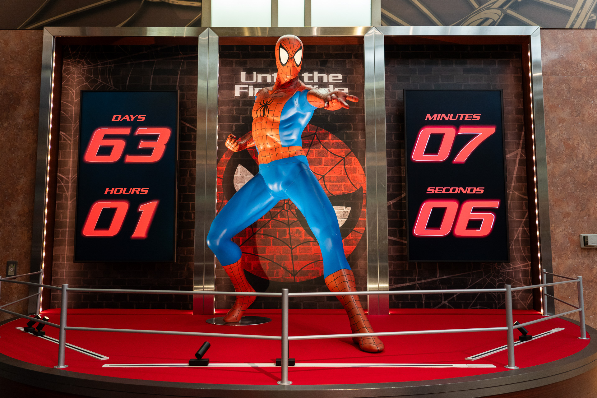 ライドのファイナルまで秒単位でカウントダウン