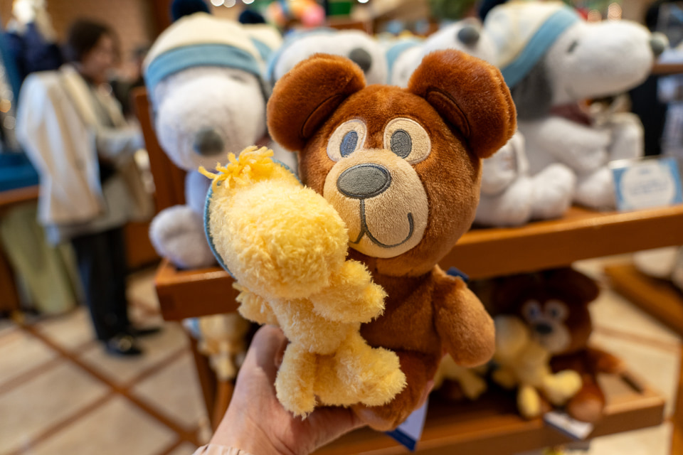 USJのクリスマス、スヌーピーたちのグリーティングとふわふわかわいい