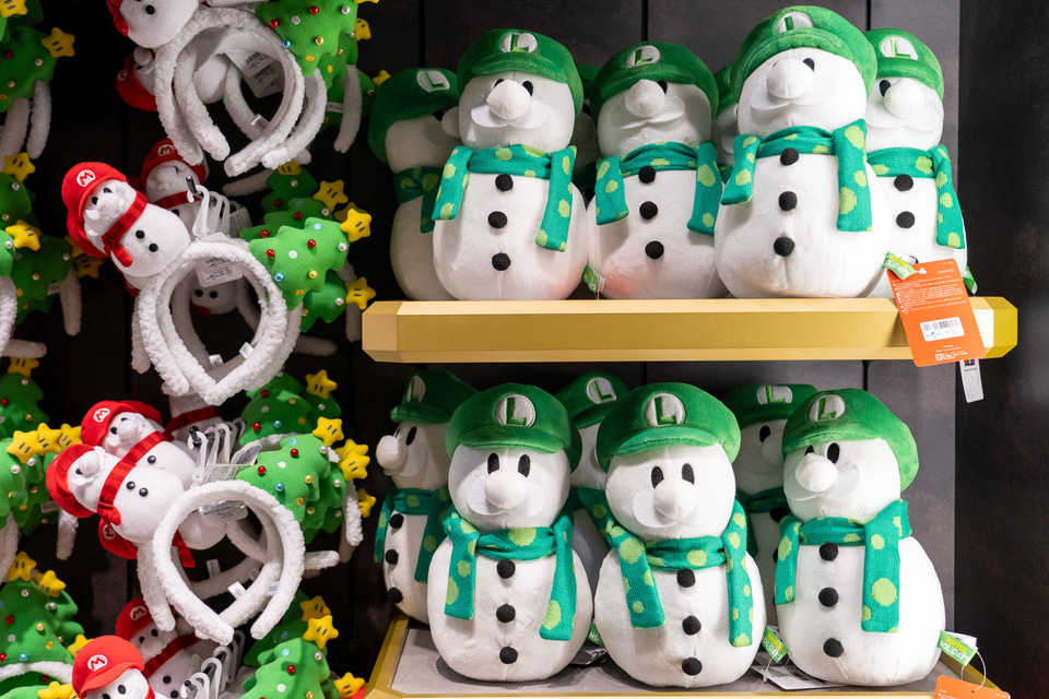USJ 限定　マリオ　ルイージ　雪だるま　ぬいぐるみセット　クリスマス USJ】マリオ クリスマスグッズ2023一覧♪新発売